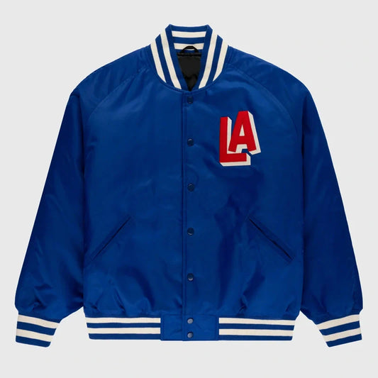 PCL LA Angels Royal Varsity Satin Jacket