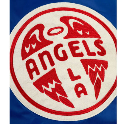 PCL LA Angels Royal Varsity Satin Jacket