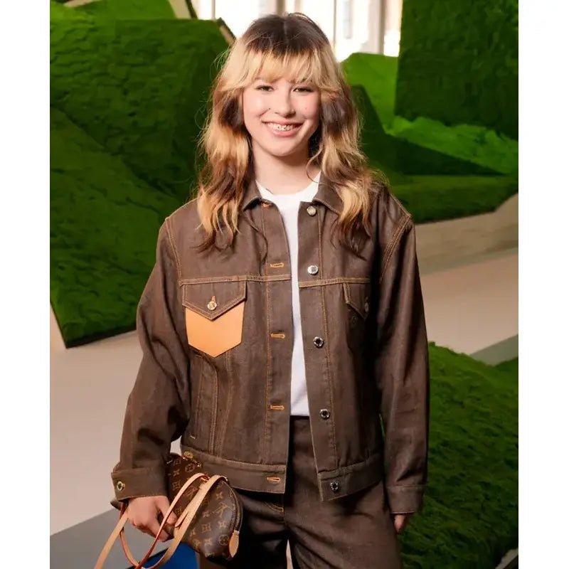Paris Fashion Week Alysa Liu Denim Jacket