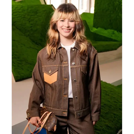 Paris Fashion Week Alysa Liu Denim Jacket
