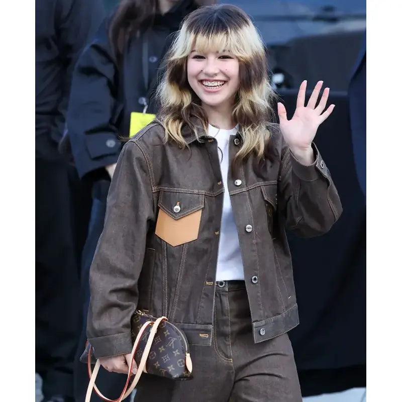 Paris Fashion Week Alysa Liu Denim Jacket