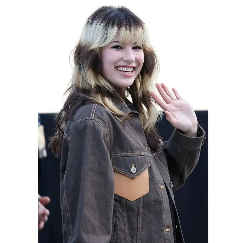 Paris Fashion Week Alysa Liu Denim Jacket