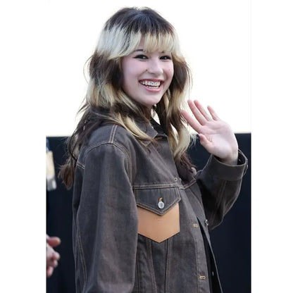 Paris Fashion Week Alysa Liu Denim Jacket