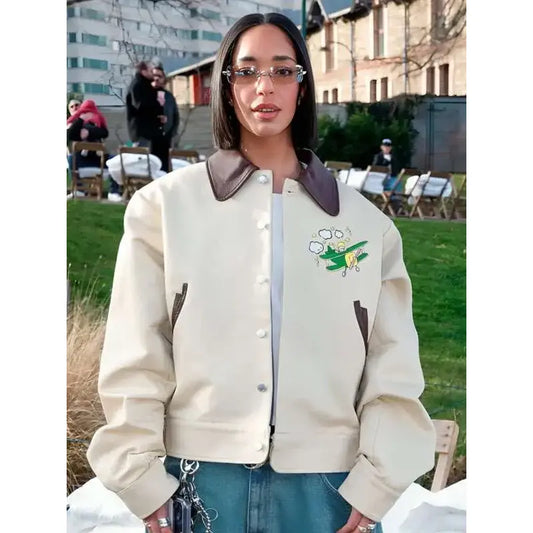 Paris Fashion Week Dina Ayada Leather Jacket