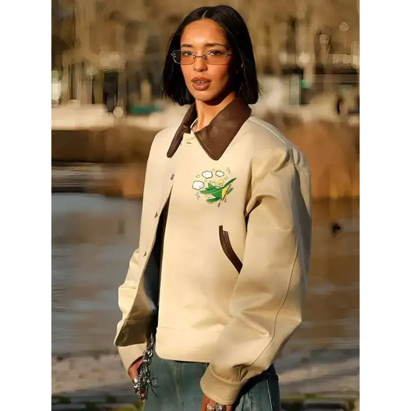 Paris Fashion Week Dina Ayada Leather Jacket