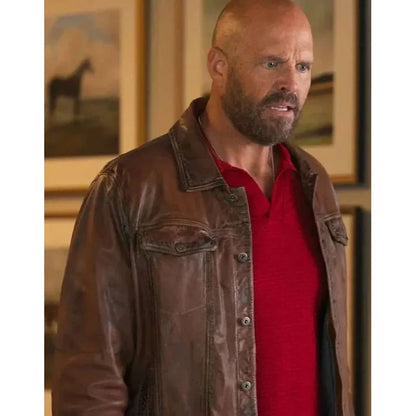 Peacemaker Keith Smith Brown Leather Jacket