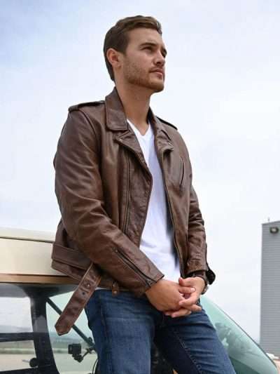 The Bachelor Peter Weber Brown Leather Jacket Max Jackets