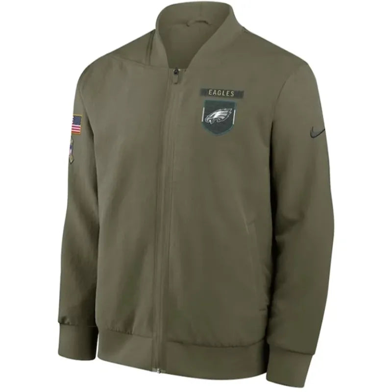 Philadelphia Eagles Salute to Service Bomber Jacket