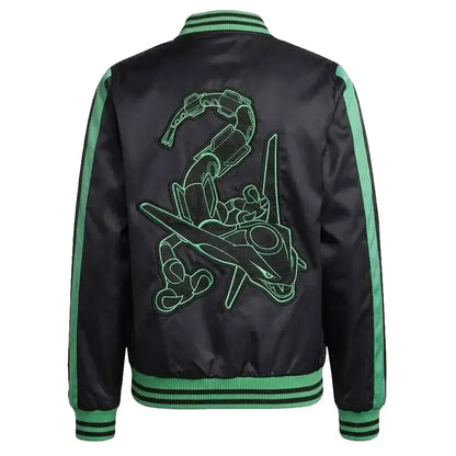 Pokemon Rayquaza Black Varsity Jacket