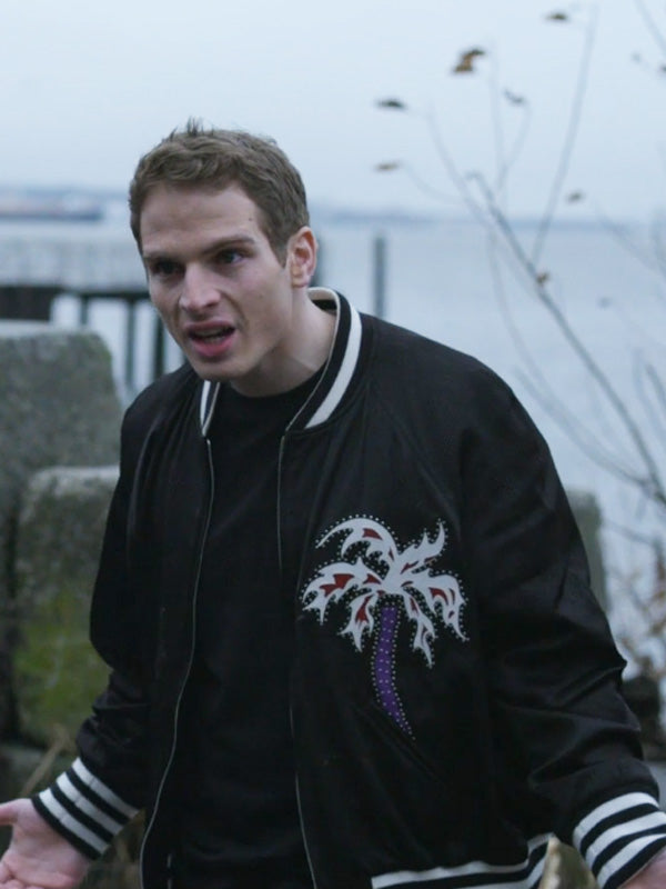 Power Book II Ghost S04 Brayden Weston Black Varsity Jacket Max Jackets