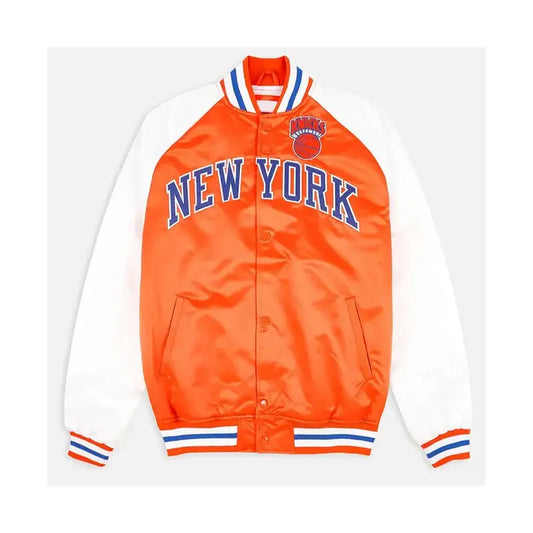Prime Time Ny Knicks Orange And White Jacket