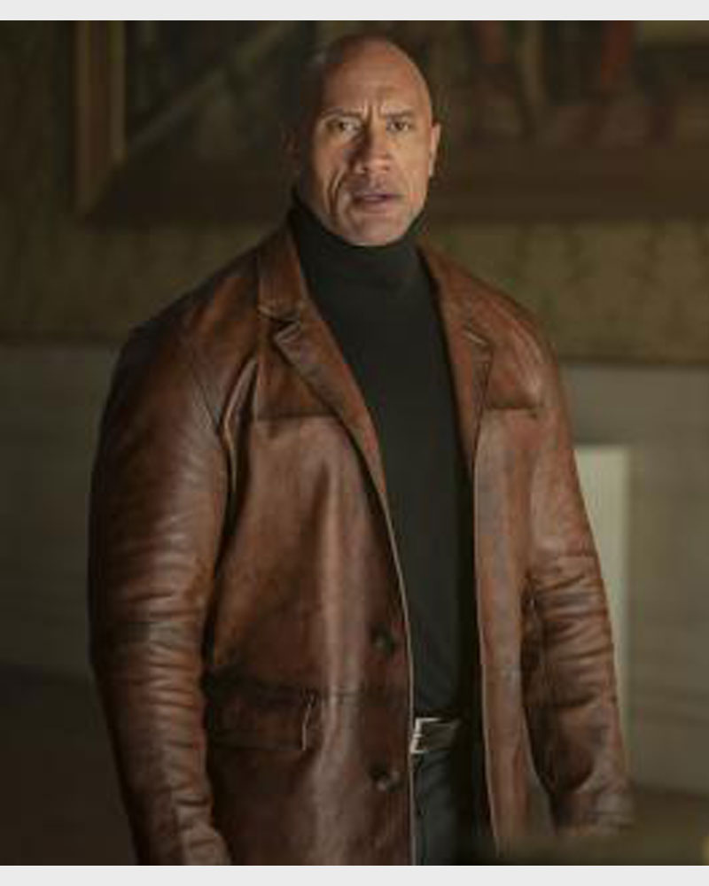 Dwayne Johnson Red Notice Leather Jacket Max Jackets