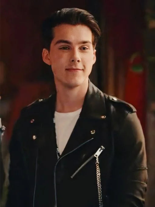 Julie and the Phantoms Jeremy Shada Black Biker Leather Jacket Max Jackets