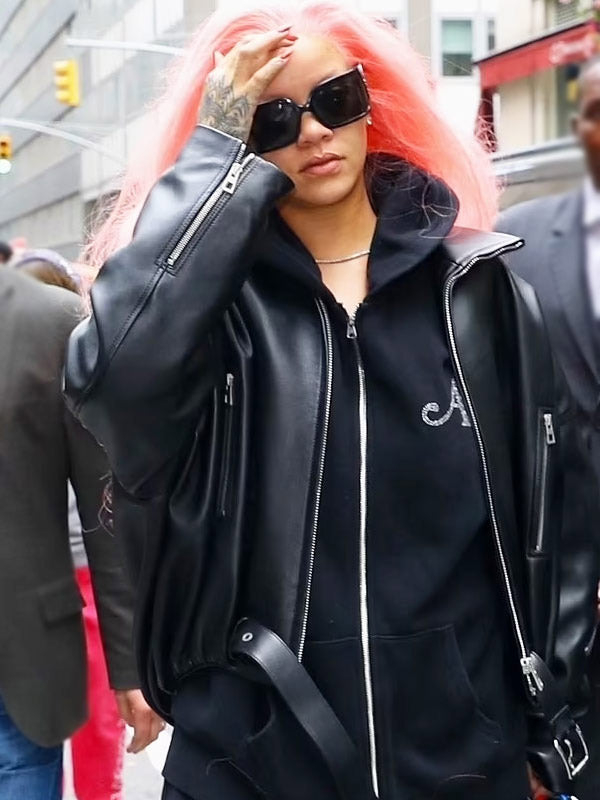 Rihanna NYC Met Gala 2024 Black Jacket Max Jackets