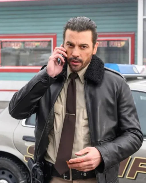 Riverdale S03 FP Jones Black Fur Collar Leather Jacket