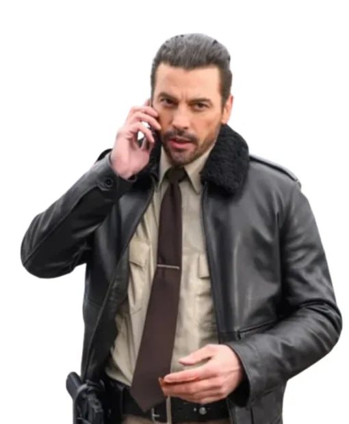 Riverdale S03 FP Jones Black Fur Collar Leather Jacket
