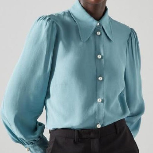 Ingrid Oliver Run Away Blue Blouse