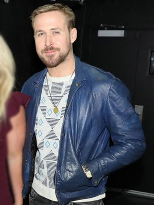 Ryan Gosling Keeps Halloween Decorations Blue Jacket Max Jackets