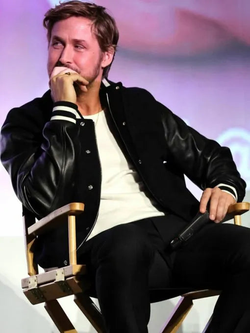 Ryan Gosling Movie Event Black Bomber Jacket Max Jackets