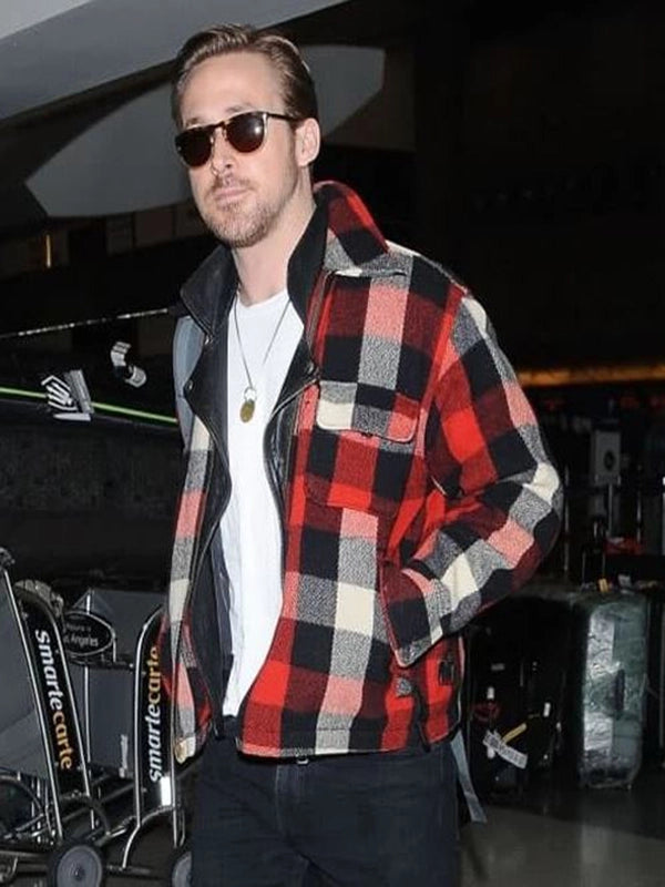 Ryan Gosling Plaid Wool Jacket Max Jackets