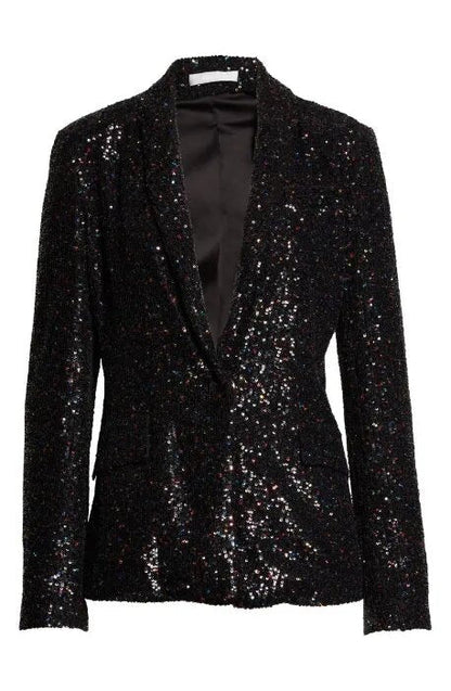 Sally Spectra The Young and The Restless Black Sequin Blazer