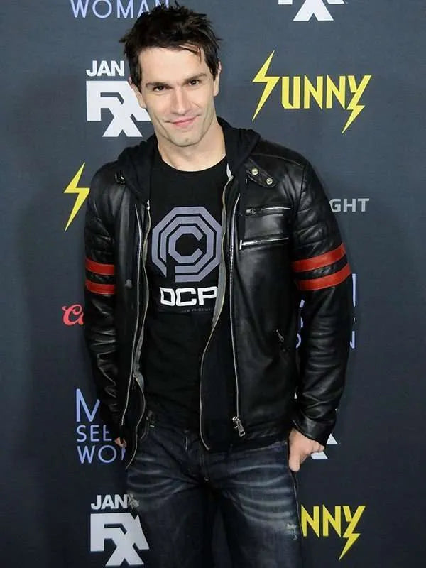 Sam Witwer Black Leather Jacket Max Jackets