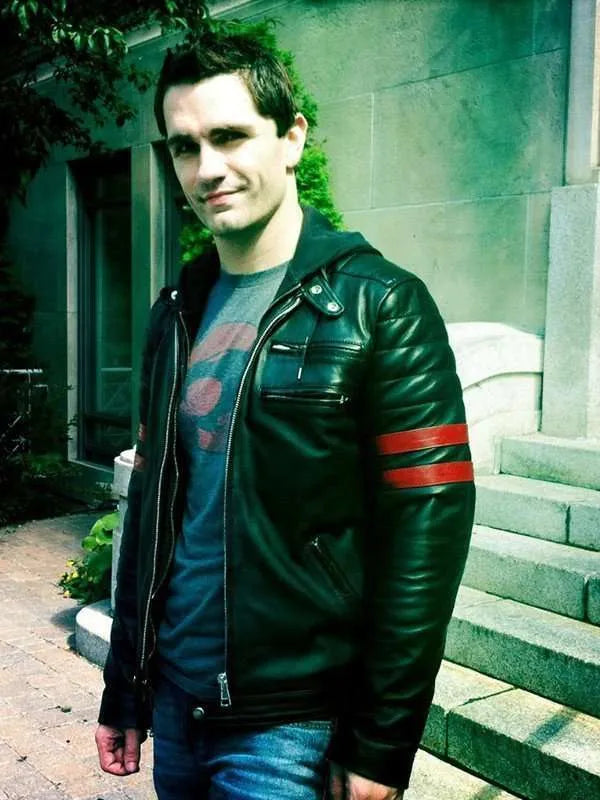 Sam Witwer Black Leather Jacket Max Jackets