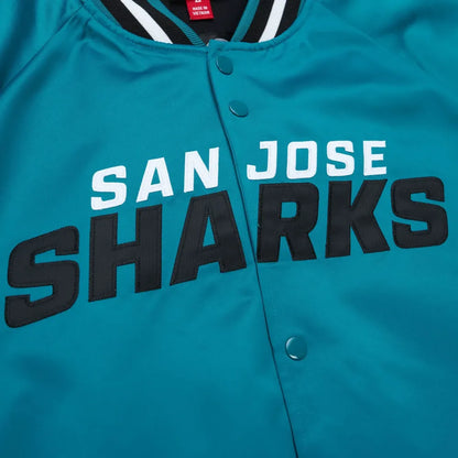 San Jose Sharks Current Logo Sky Blue Varsity Jacket Max Jackets