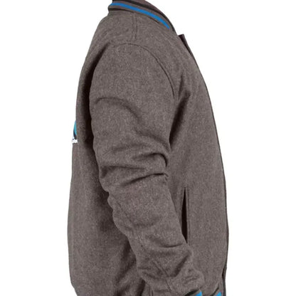 San Jose Sharks Gray Varsity Jacket