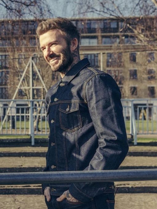 David Beckham Save Our Squad Denim Jacket Max Jackets