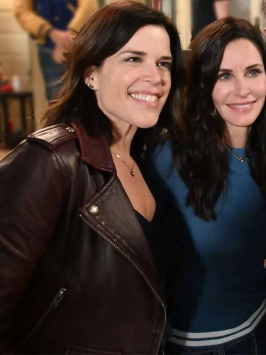 Scream Neve Campbell Brown Leather Jacket