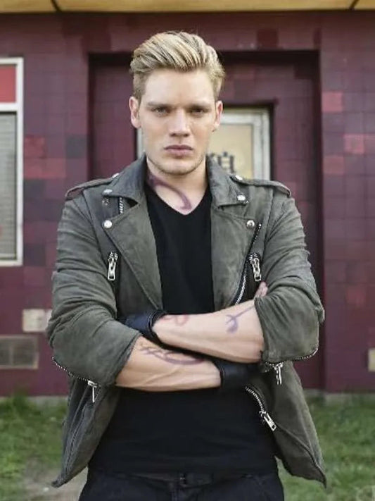 Jace Wayland Shadowhunters Biker Leather Jacket Max Jackets