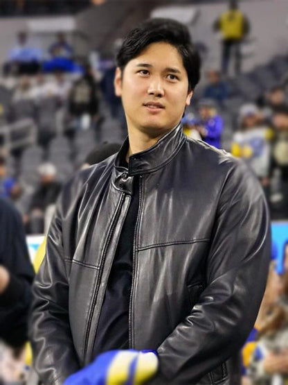 Shohei Ohtani Black Leather Jacket Max Jackets