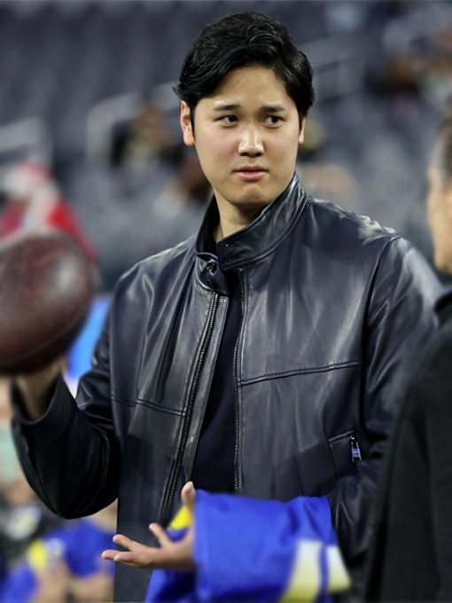 Shohei Ohtani Black Leather Jacket Max Jackets