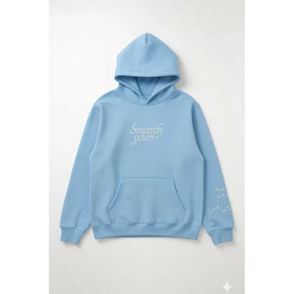 Sincerely yours Matter Blue Pullover Hoodie