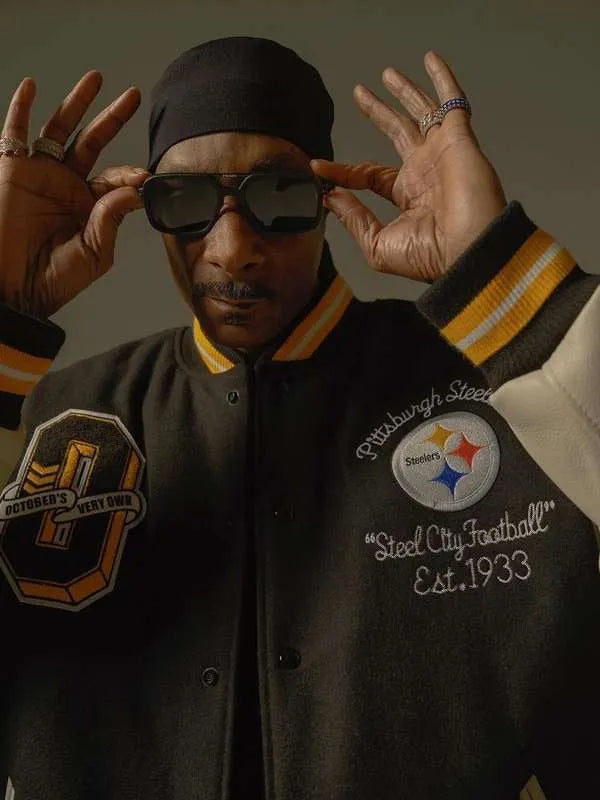 Snoop Dogg Pittsburgh Steelerser Varsity Jacket Max Jackets