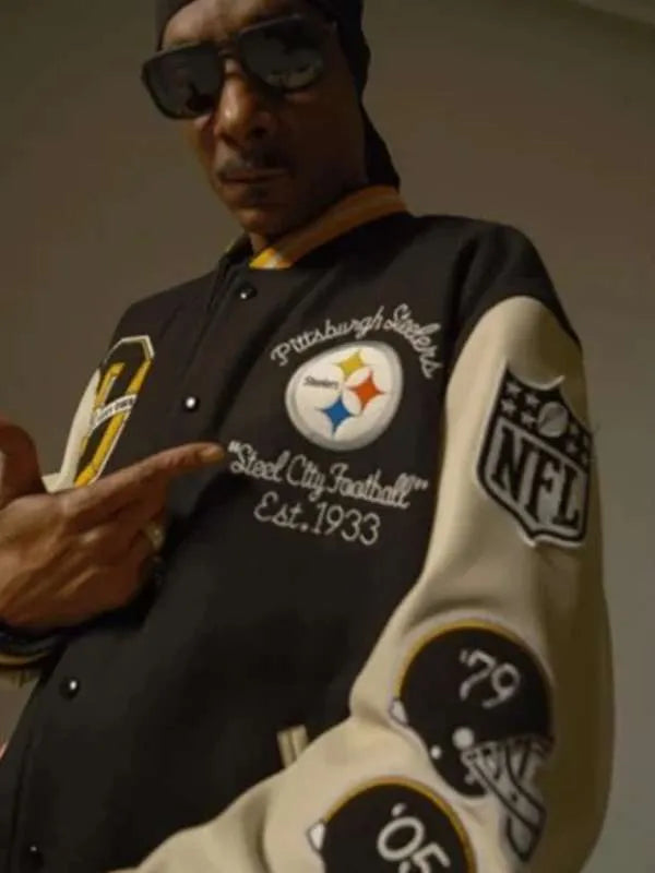 Snoop Dogg Pittsburgh Steelerser Varsity Jacket Max Jackets