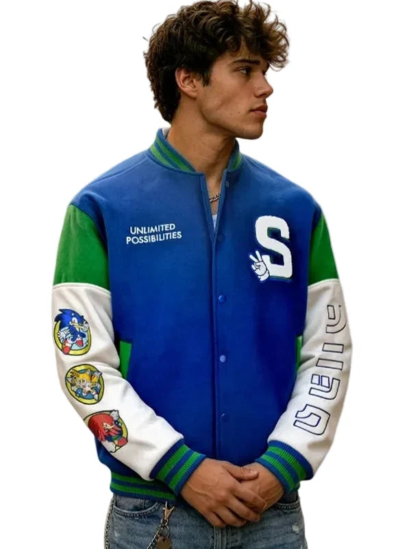 Sonic the Hedgehog Varsity Jacket