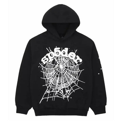 Sp5der OG Web Black Hoodie Max Jackets