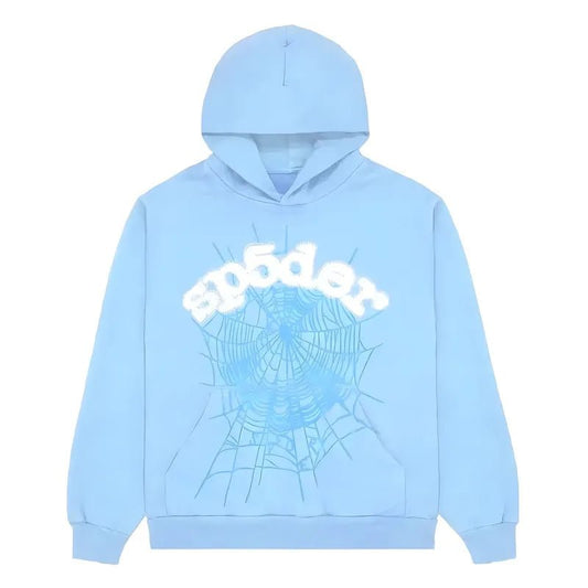 Sp5der Web Sky Blue Hoodie