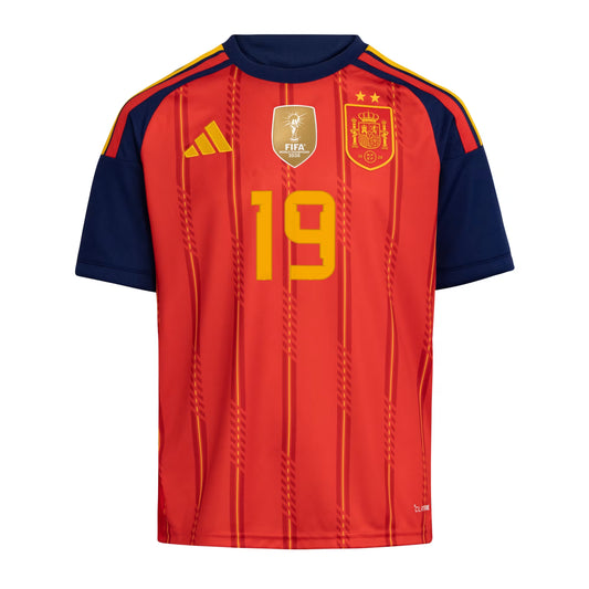 Spain 26 Home Kids Winner Jersey Lamine Yamal