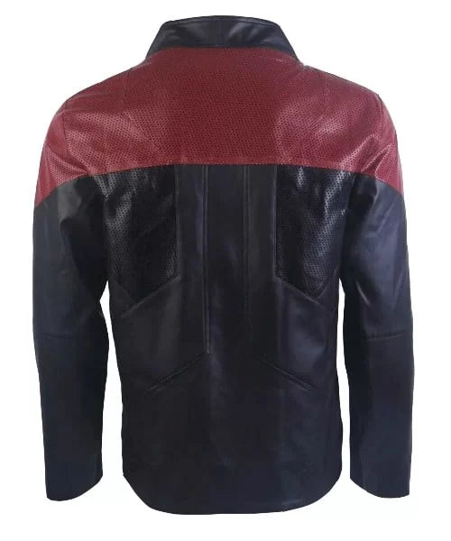 Star Trek Picard Season 3 Riker Leather Jacket Starfleet Costume Max Jackets