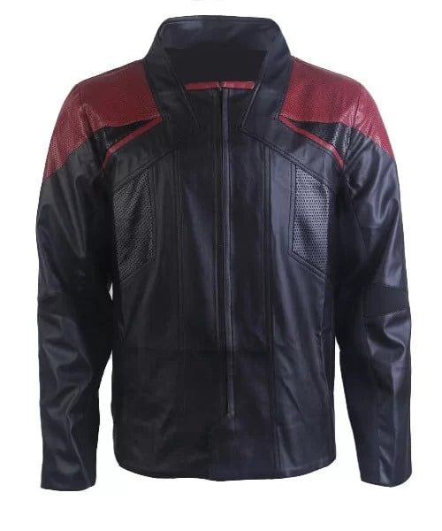 Star Trek Picard Season 3 Riker Leather Jacket Starfleet Costume Max Jackets