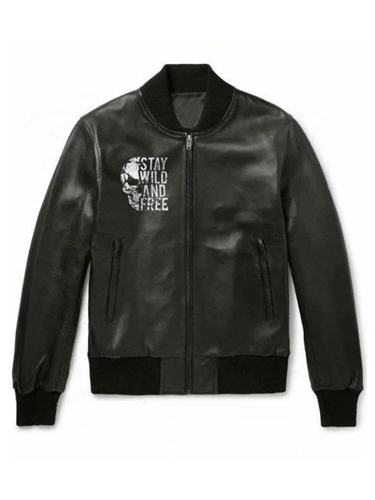 Stay Wild and Free Halloween Black Jacket Max Jackets