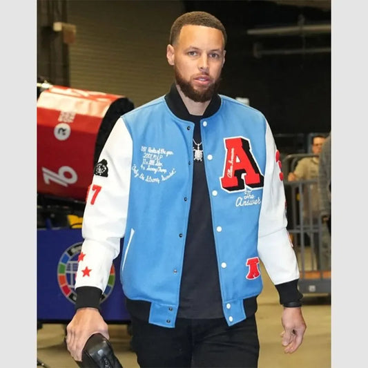 Stephen Curry Allen Iverson Bomber Jacket