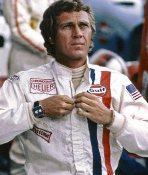 Steve McQueen White Le Mans Jacket Max Jackets