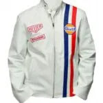 Steve McQueen White Le Mans Jacket Max Jackets