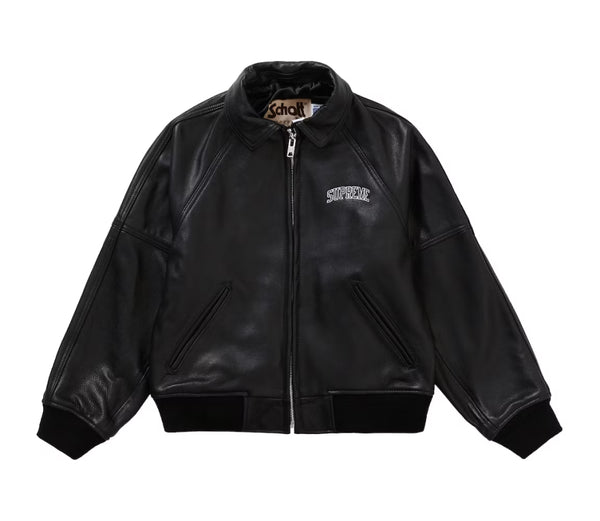 Supreme AW19 Martin Wong Black 8 Ball Leather Jacket Max Jackets