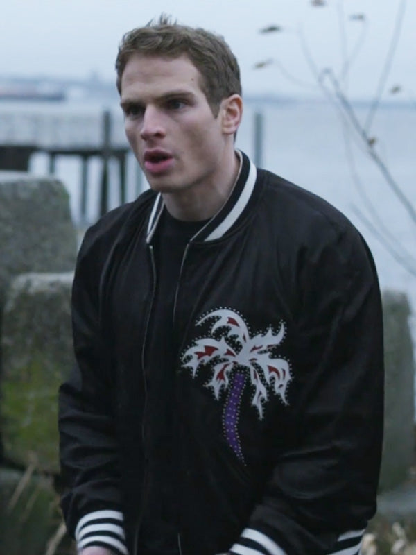 Power Book II Ghost S04 Brayden Weston Black Varsity Jacket Max Jackets