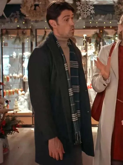 Corey Sevier The Christmas Charade 2024 Wool Coat Max Jackets
